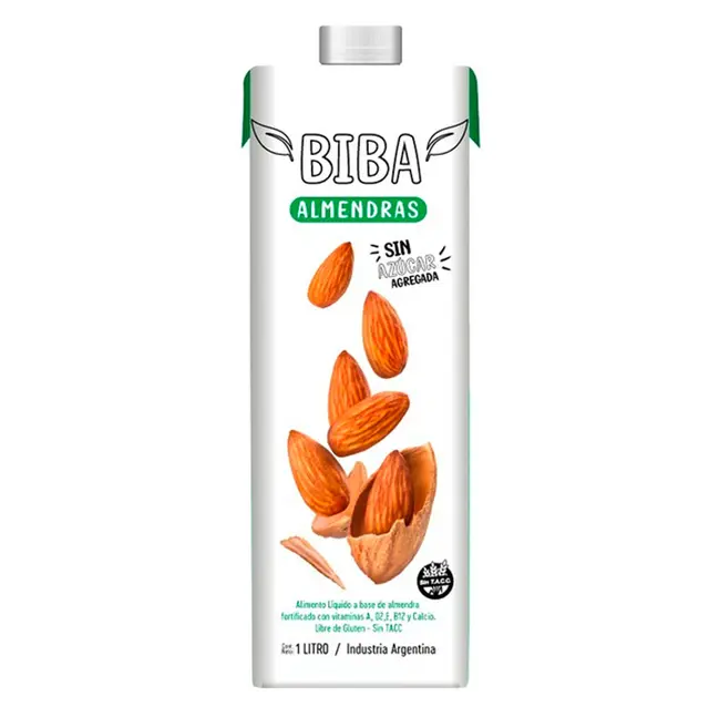 Biba Leche De Almendras X1L