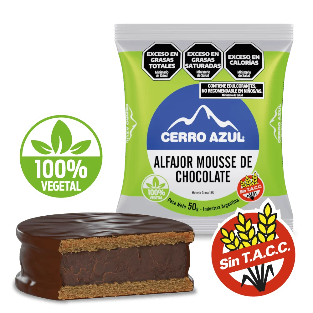 Cerro Azul Alfajor Vegano Choco X55G