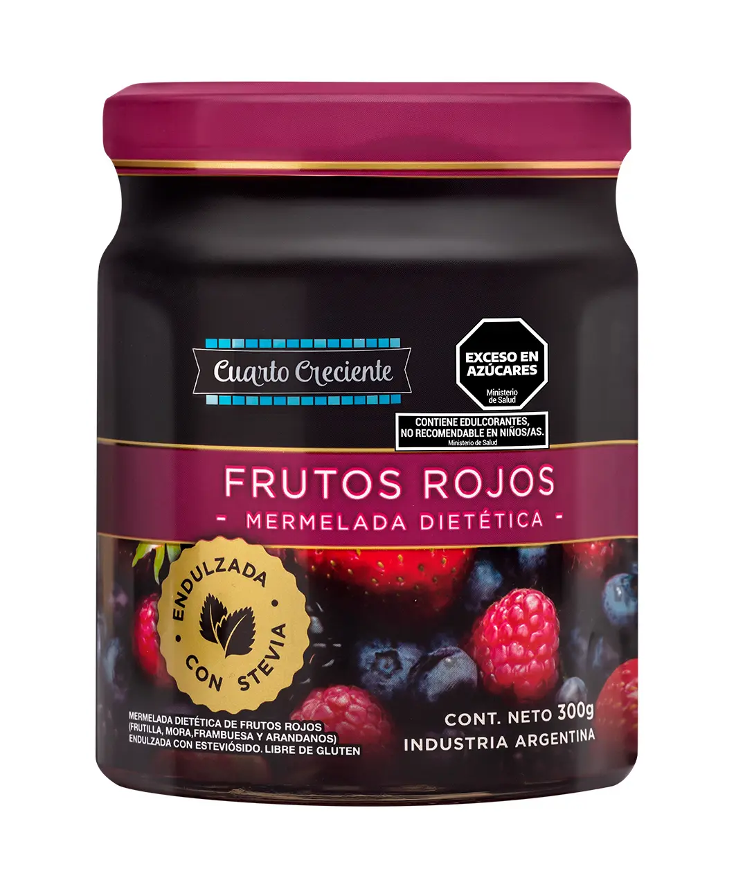 Cuarto Creciente Mermelada de Frutos Rojos 300G