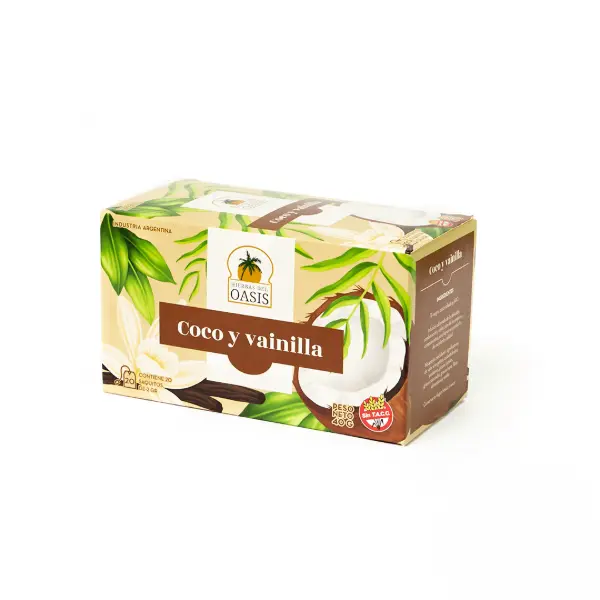 Hierbas del Oasis Te Coco y Vainilla x20s