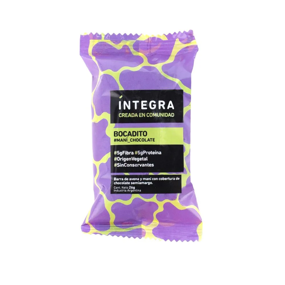 Integra Bocadito Maní Chocolate 26g