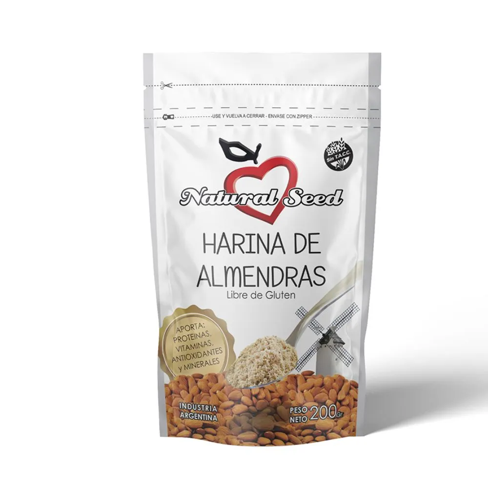 Natural Seed Harina De Almendras X200G