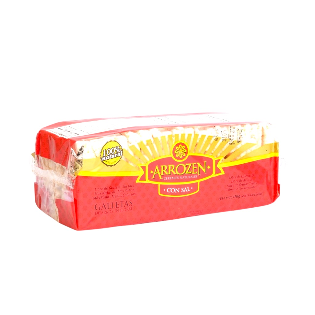 Natuzen Galletas de Arroz Cuadradas C/Sal x110G