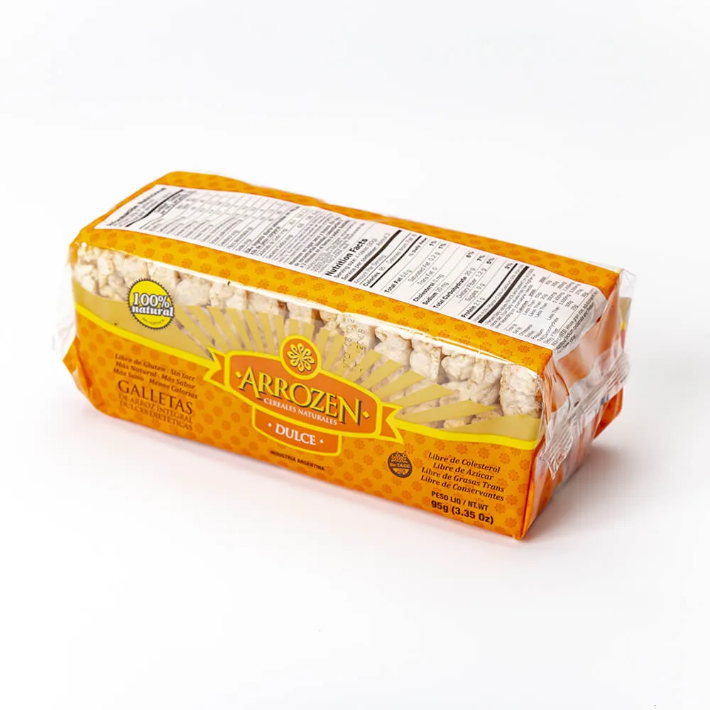Natuzen Galletas de Arroz Cuadradas Dulces X110G