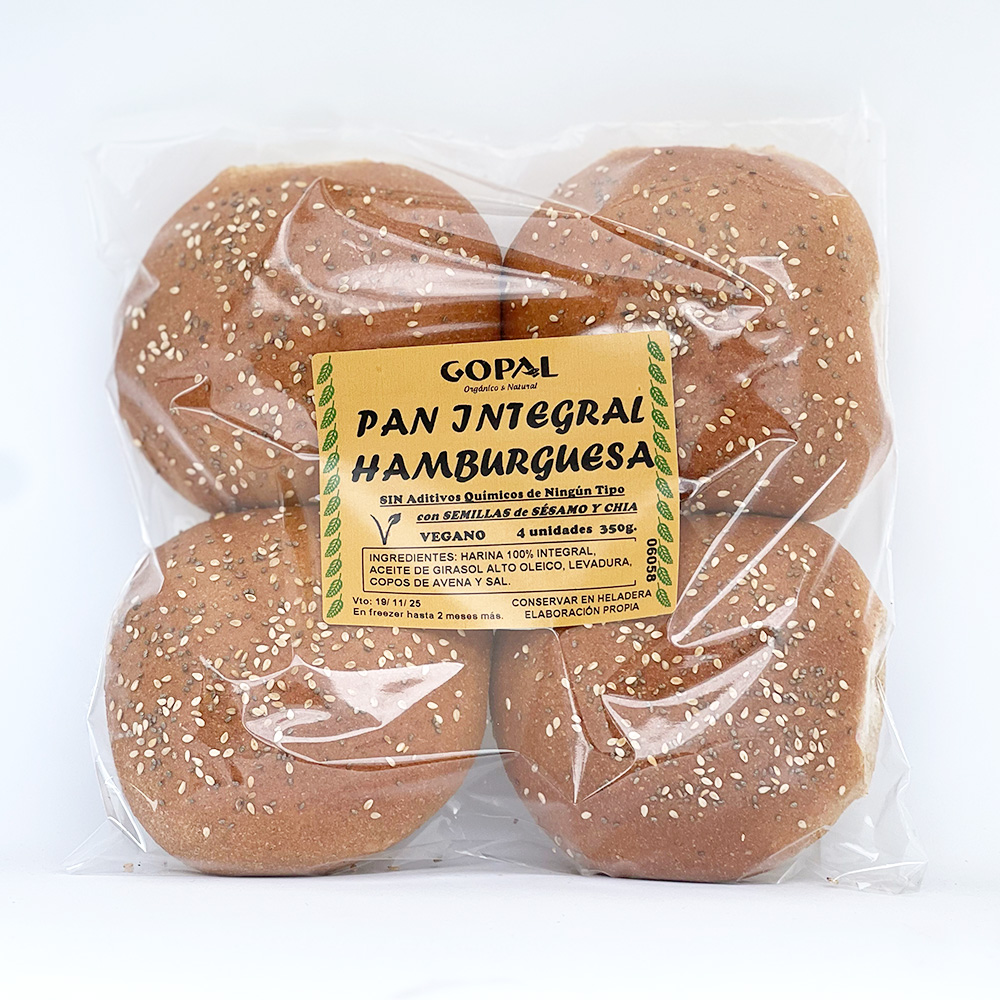 Gopal Pan De Hamburguesa x4Un (350g)