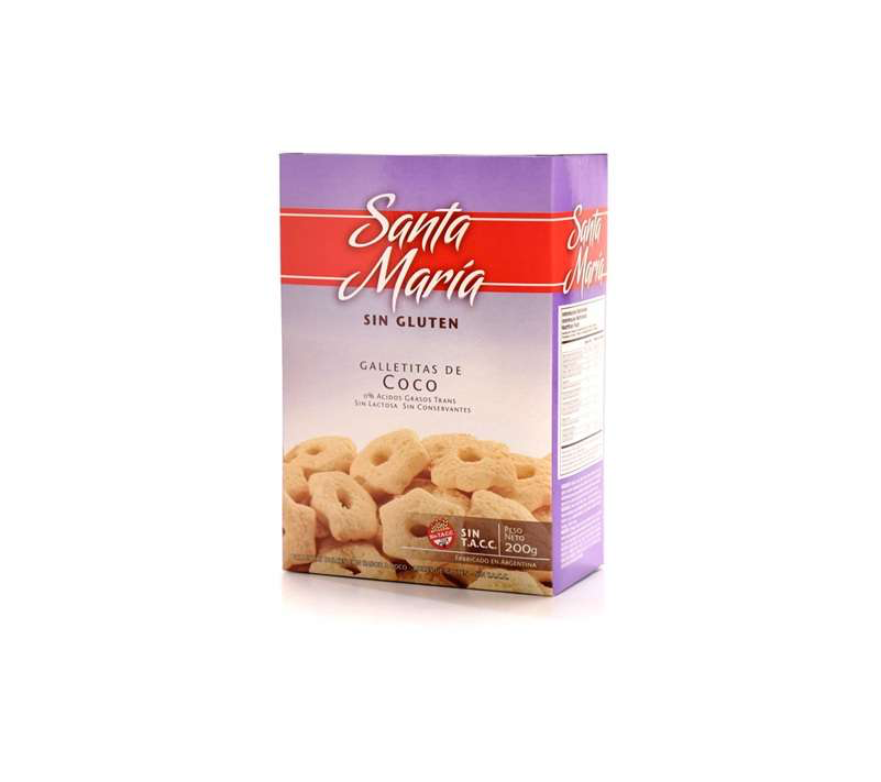 Santa Maria Galletitas Coco Sin Tacc 200g