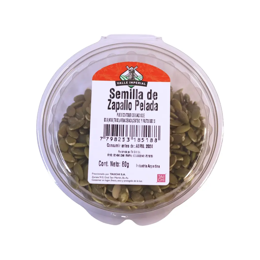 Valle Imperial Semillas De Zapallo Peladas 80g.