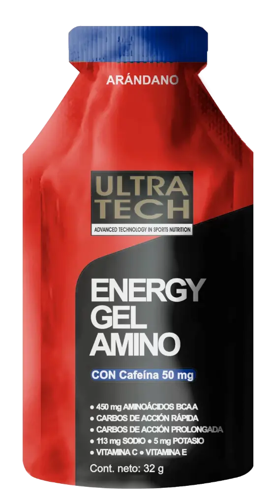 Ultratech Energy Gel Amino c/ Cafeína Sabor Arándanos x32G
