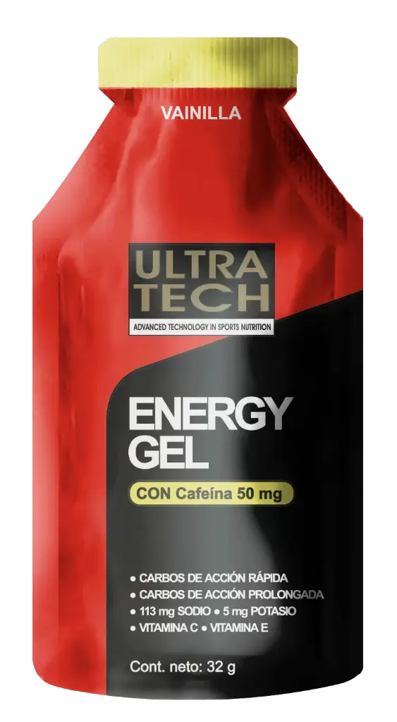 Ultratech Energy Gel Amino c/ Cafeína Sabor Vainilla x32G