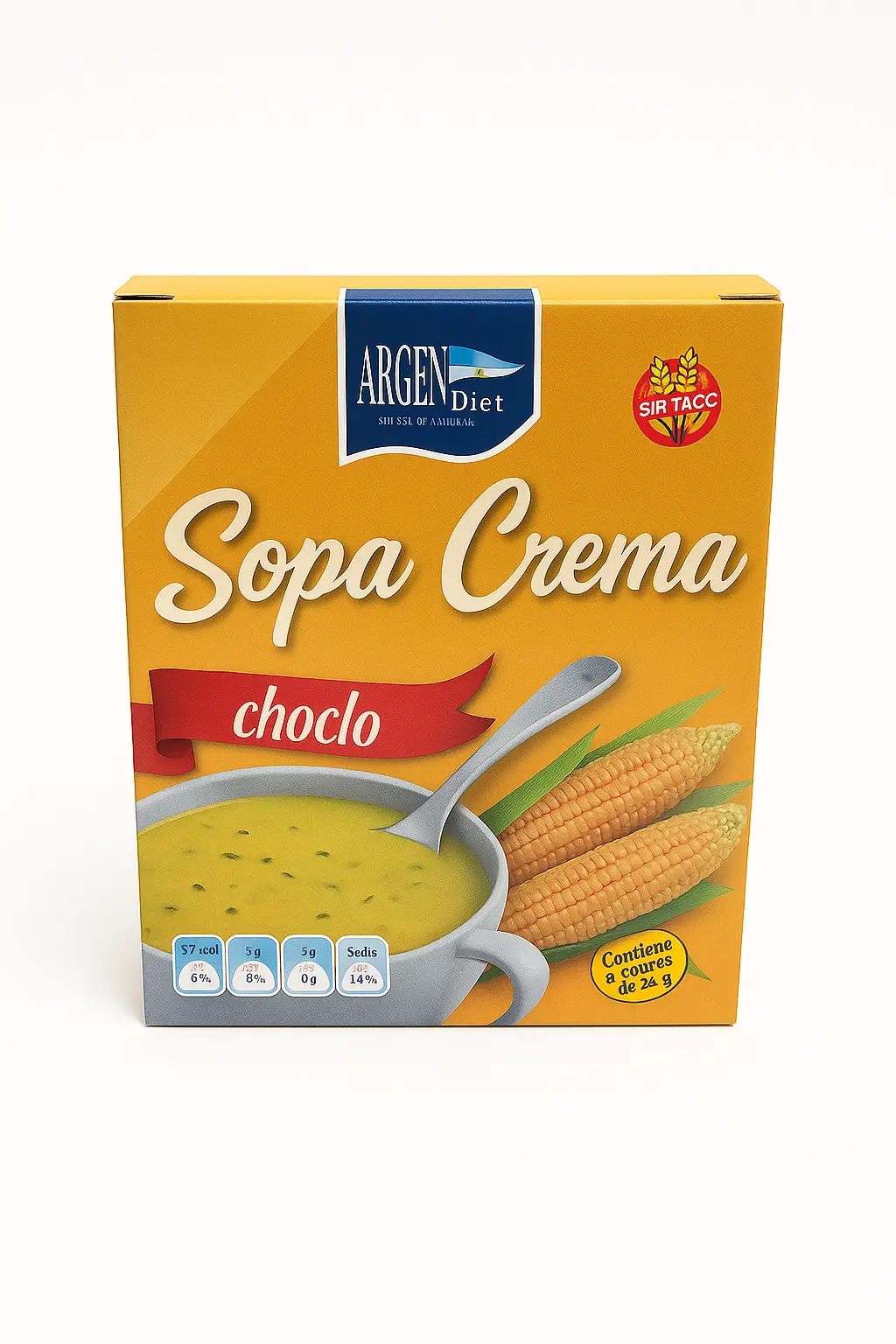 [ARGEND SOPA CREMA CHOCLO X5 SOB.] Argendiet Sopa Crema Choclo X5 Sob.