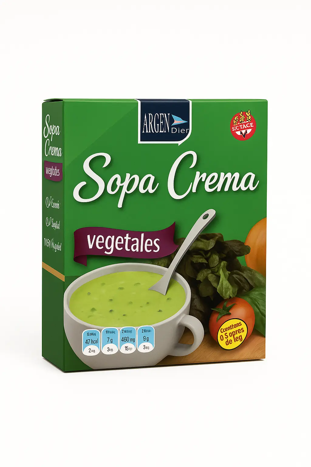 [ARGEND SOPA CREMA VEGETALES X5 SOB] Argendiet Sopa Crema Vegetales X5 Sob