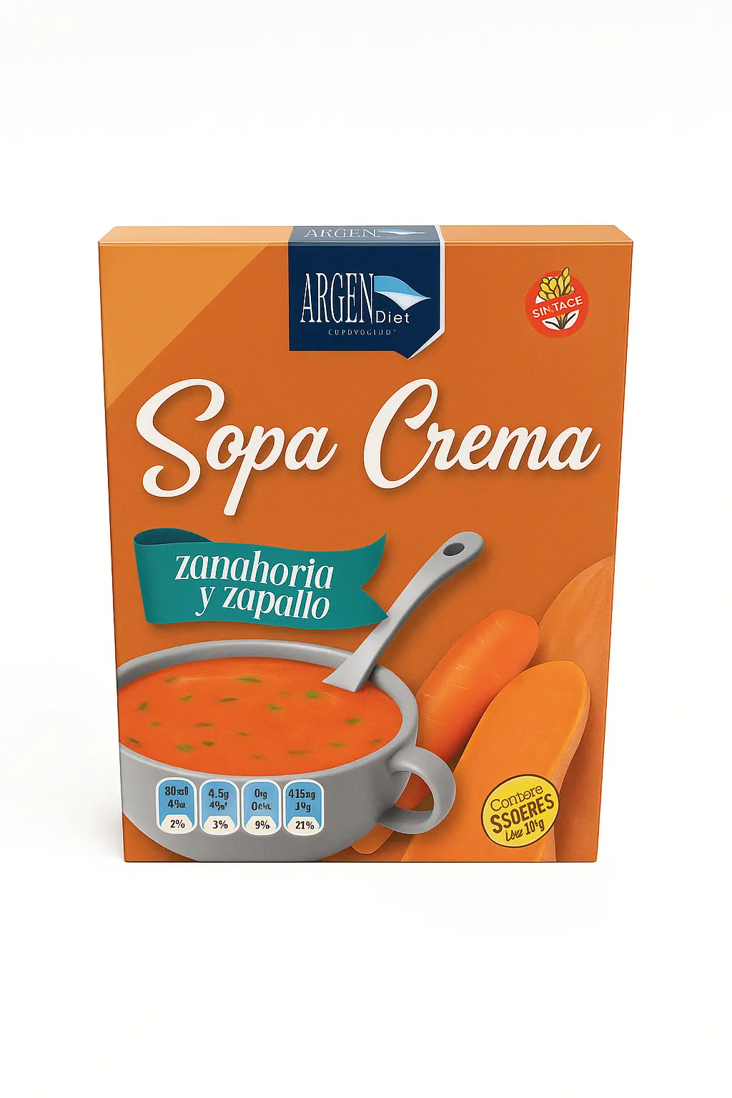 [ARGEND SOPA CREMA ZAPALLO X5SOB] Argendiet Sopa Crema Zapallo X5Sob