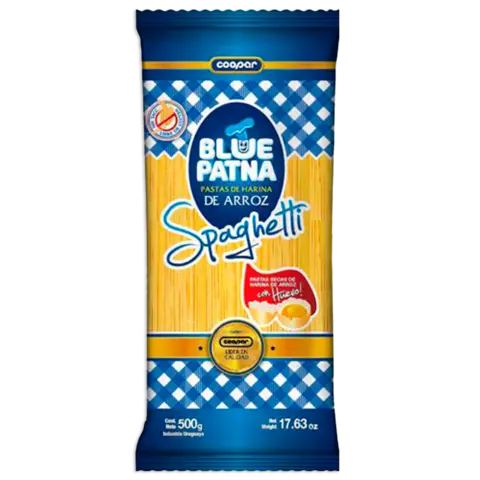 [BLUE PATNA SPAGHETTI X500G] Blue Patna Fideos Spaghetti x500