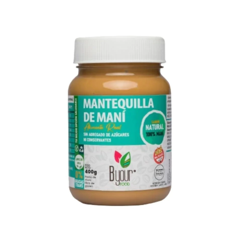 [BYOUR MANTECA DE MANI NATURAL X400G] Byour Mantequilla De Maní Natural 400g