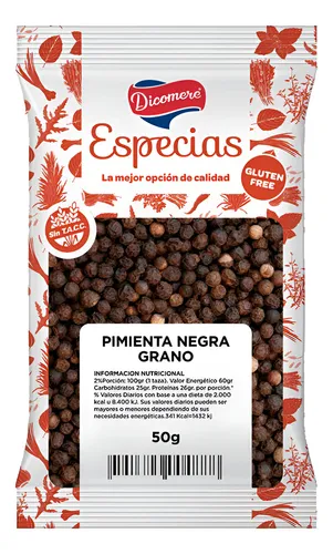 [DICOMERE PIMIENTA NEGRA EN GRANO X30G] Dicomere Pimienta en Grano 30G