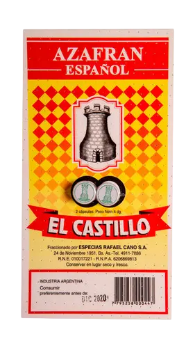 [EL CASTILLO AZAFRAN ESPAÑOL CAJAX25U] El Castillo Azafran Español Caja de 25u
