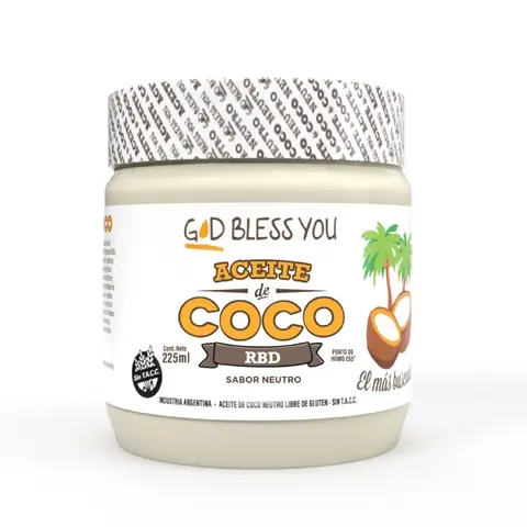 [GOD BLESS AC. DE COCO NEUTRO X225CC] God Bless You Aceite De Coco Neutro X225Ml