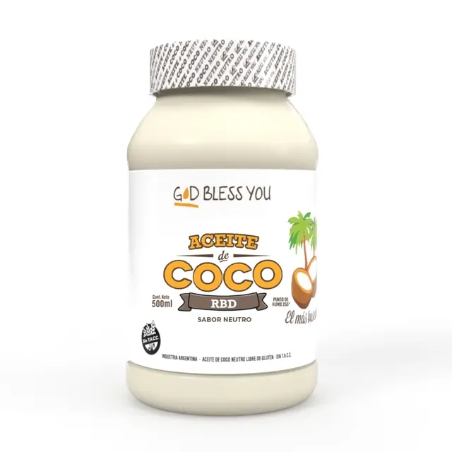 [GOD BLESS AC. DE COCO NEUTRO X500CC] God Bless You Aceite De Coco Neutro X500Ml