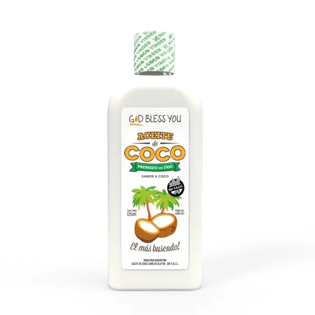 [GOD BLESS AC. DE COCO VIRGEN X125CC] God Bless You Aceite De Coco Virgen X125Ml