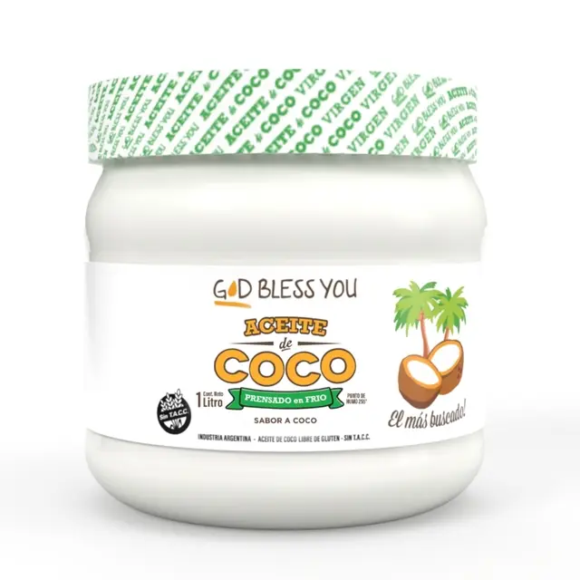 [GOD BLESS AC. DE COCO VIRGEN X1LT] God Bless You Aceite De Coco Virgen X1Lt