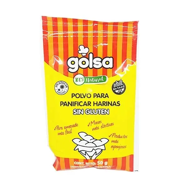 [GOLSA POLVO P/PANIFICAR HARINAS X50G] Golsa Goma Xántica Y Guar Para Panificados Sin Gluten 50G.