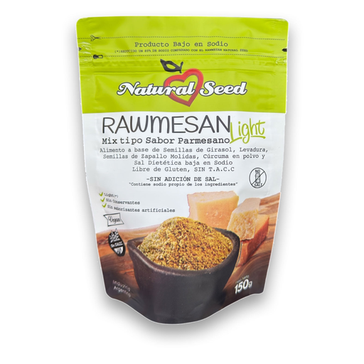 [N.SEED RAWMESAN LIGHT S/SODIO X150G] Natural Seed Rawmesan Light X150 Grs