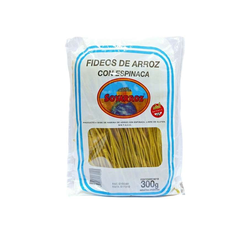 [SOYARROZ FID. ESPINACA X300G.] Soyarroz Fideos Espinaca X300G.
