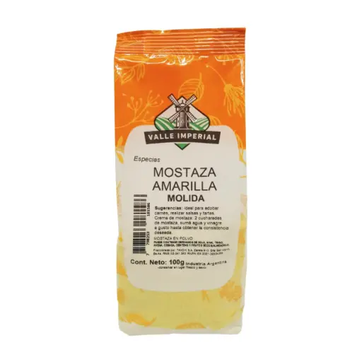 [VALLE IMPERIAL MOSTAZA AMARILLA MOLIDA X100G] Valle Imperial Mostaza Amarilla Molida x100g