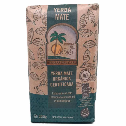 [YERBA MATE ORGANICA OASIS X500G.] Yerba Mate Orgánica Oasis X500G
